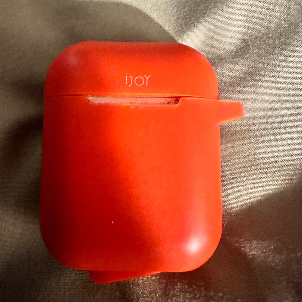 AirPods Gen 2 With Red Ijoy Case